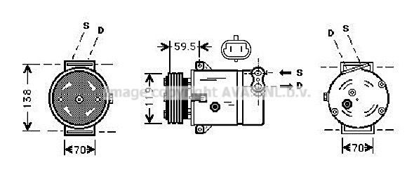 AVA QUALITY COOLING Kompressori, ilmastointilaite OLAK273